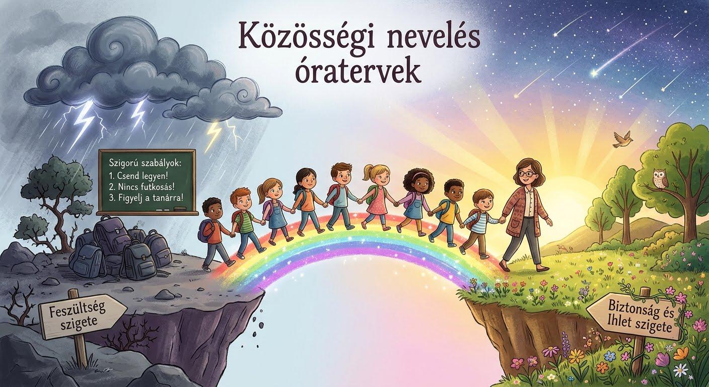 Csendek a padsorok között – eredeti illusztráció
